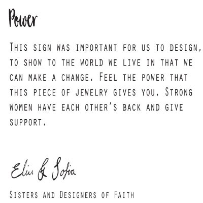 925 by Faith Halsband silver kvinnosymbol