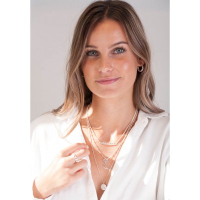 925 by Faith halsband lyckomynt svala fågel silver