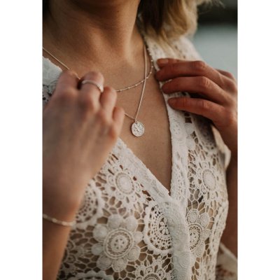 925 by Faith Halsband kulor kullänk silver