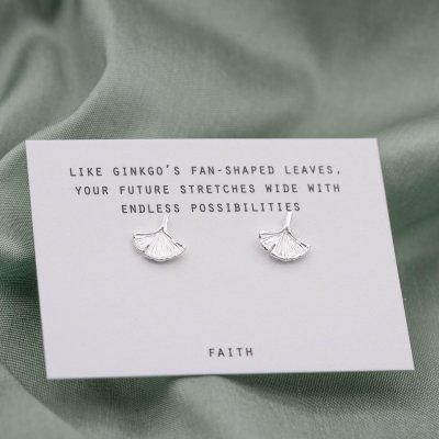 by Faith Ginkgoblad - Örhängen i silver