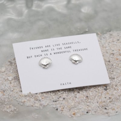 by Faith Snäcka - Örhängen i silver