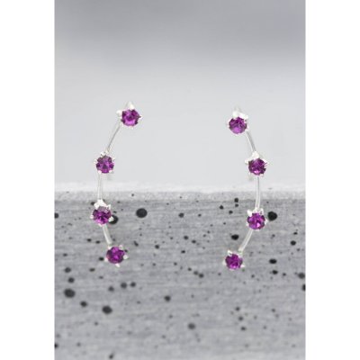 by Faith Earclimber Cerise - Örhängen i silver