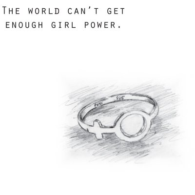 925 by Faith Ring silver kvinnosymbol