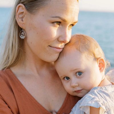 Lumoava x Moomin Collection My Love - Örhängen i silver