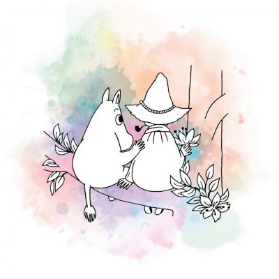 Lumoava x Moomin Collection Friendship - Örhängen i silver