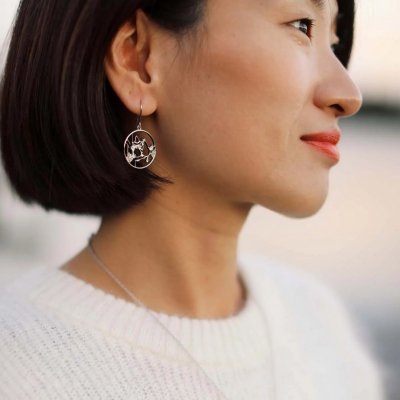 Lumoava x Moomin Collection Friendship - Örhängen i silver