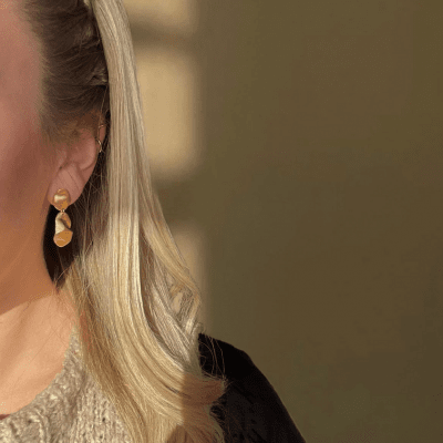 Heiring Noria No. 6 - Örhänge i förgyllt silver