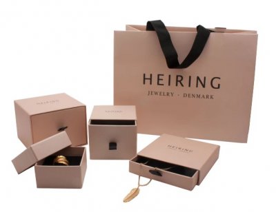 Heiring Square Sky blue topas - Armband i guld
