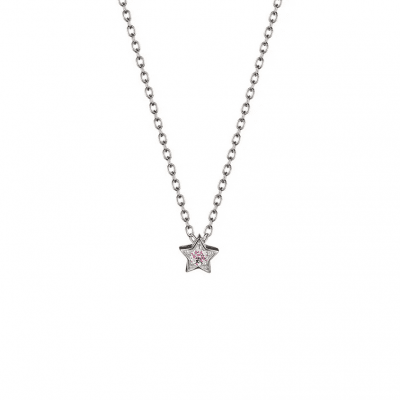 Lumoava My Star - Halsband i silver med färgsten