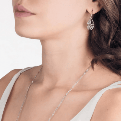 Lumoava Greta - Små hoops i silver