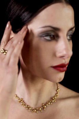 SÄGEN Stella Collection Golden Grande - Halsband i stå