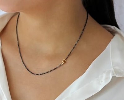 guldkedja med diamant