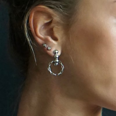 SIGRÉN Solar Collection Hoops - Örhängen i stål