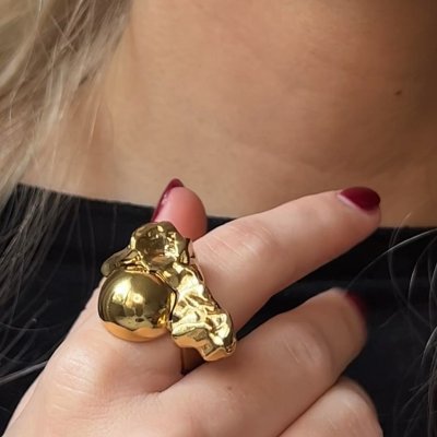 SÄGEN Halley Golden Collection - Ring i stål
